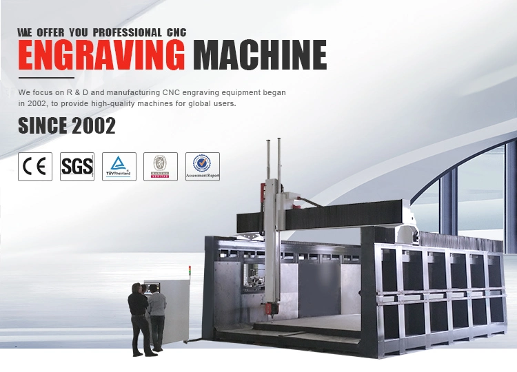 5 Axis CNC Router Large Sculpture Mould Milling Machine