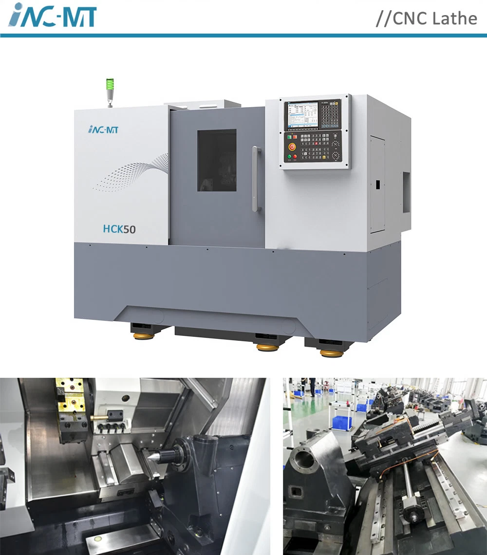 500mm Horizontal 35 Degree Incline Slant Bed Small Wheel Making Mini Metal CNC Lathe Machine for Shaft Turning