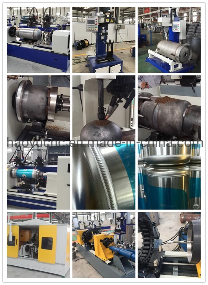 China Factory Customized Lathe Type Automatic CNC Gas Solar Water Heater Fuel Tank Bottom Circular Seam Welding Machine for Shells