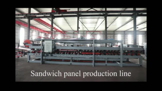 Профилегибочная машина для производства сэндвич-панелей из композитных стен и крыш EPS